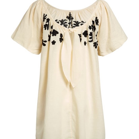 NWT Free People Boho Fiona Dress in Ivory Combo. Size M - Picture 6 of 8